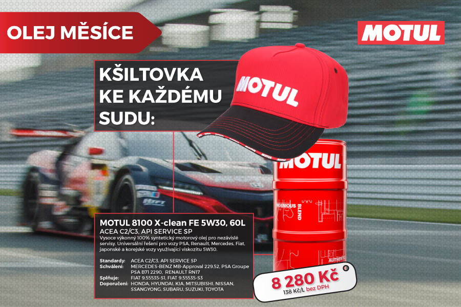 Olej měsíce Motul – získejte stylovou kšiltovku